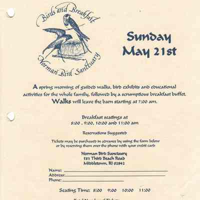 1995 Birds & Breakfast poster