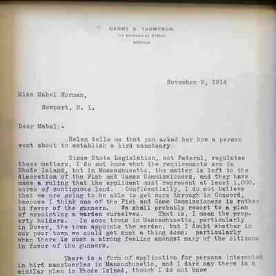 Letter from Henry S. Thompson to Mabel Norman