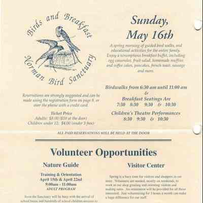 1999 Birds & Breakfast poster