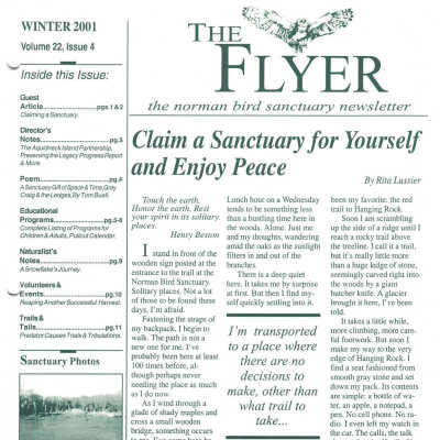 Issue No. 4, Volume 22 - Winter 2001