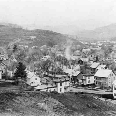 Liberty Street and view looking northwest, ca. 1880