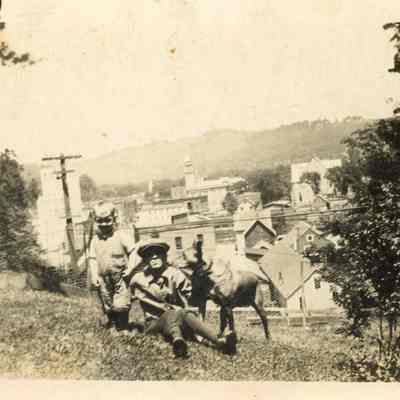 View of Montpelier Looking North with People, ca. 1930
