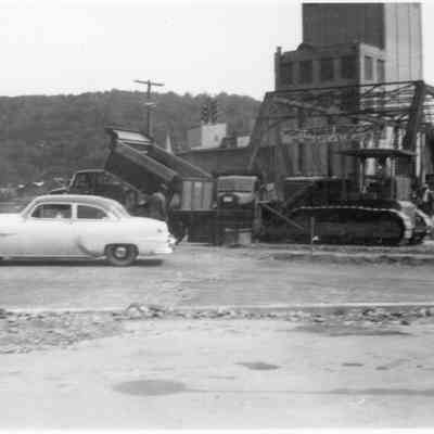 River Street and Winooski Avenue construction, 1958 (7 photos)