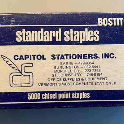 Capitol Stationers Staples Box