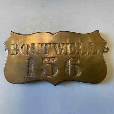 Boutwell House Number Plate