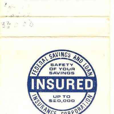 Info on inside of matchbook of Waupun Savings & Loan