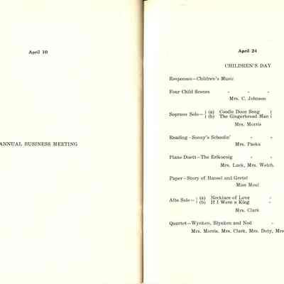 1910-1911 Philharmonic Music Club