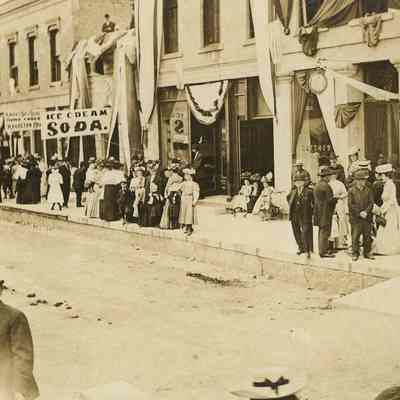 Postcard, Parade, Homecoming, July 1908