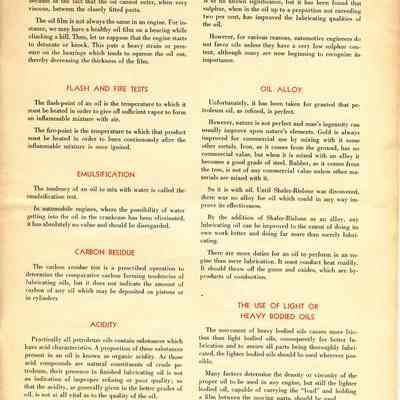 Shaler Rislone Advertising Brochure.