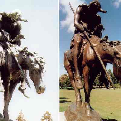 Postcard, Statue, End of the Trail