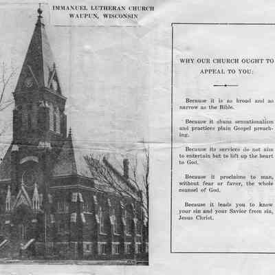 Church, Immanuel Lutheran, Confirmation Class, 1924