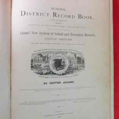 Printed first page of Record book