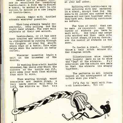 Booklet published by Handcrafters of Waupun.