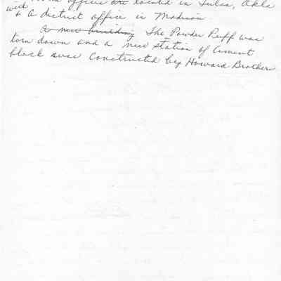 Historical info on Peters Shell Service cont.'