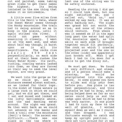 Page from Gold Rush Journal-Hillyer