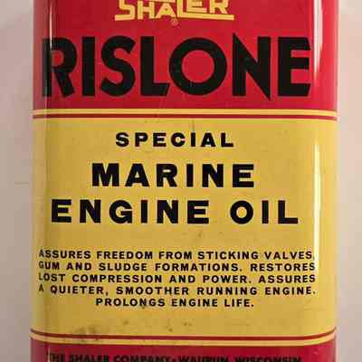 Can, Shaler Rislone, Special Marine Engine Oil, 1 Quart