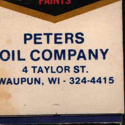 Matchbook, Peters Oil Company