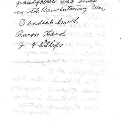 Material sent to Jim Laird by Minnie Drummy.