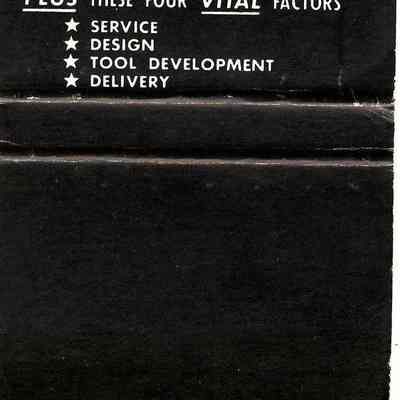Info inside of matchbook