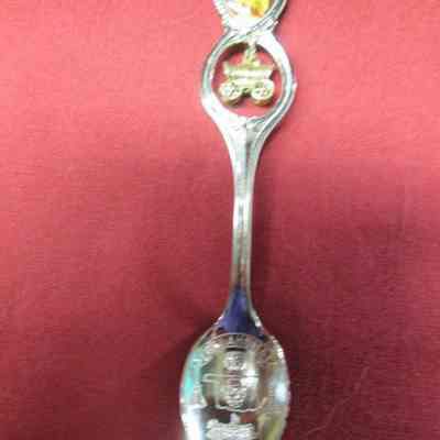 Oklahoma souvenir spoon-covered wagon