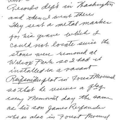 Material sent to Jim Laird by Minnie Drummy.