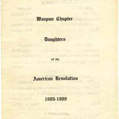 Program-DAR, 1908-1909