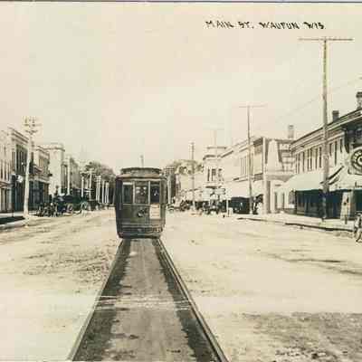 Postcard, Main Street, Phantom Trolley
