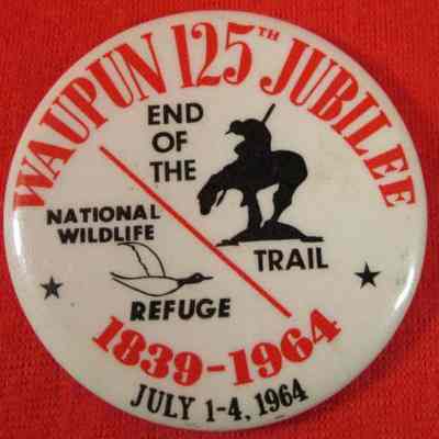 Pin/Button, 125th Anniversary Jubilee, 1839 - 1964