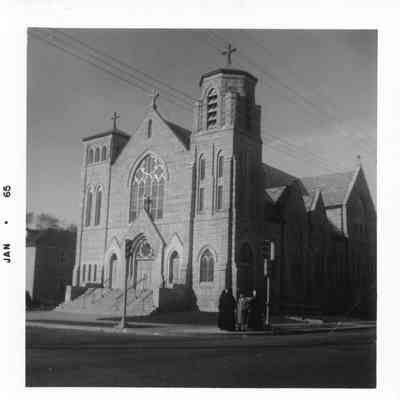Photograph, St. Mary's Catholic Church, De Kalb, Magdelene Wilcox and Frederick Dodge Wedding