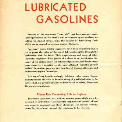 Shaler Rislone Advertising Brochure.