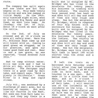 Page from Gold Rush Journal-Hillyer