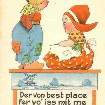 Dutch Postcard from Waupun, Wis.