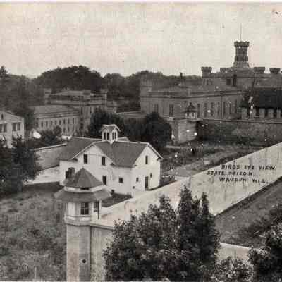 Postcard, Corrections, Wisconsin State Prison, Bird's Eye View