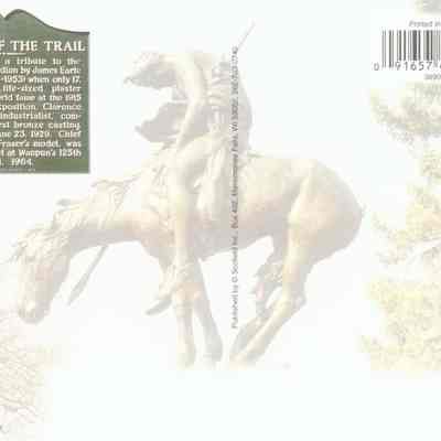 Postcard, Statue, End of the Trail
