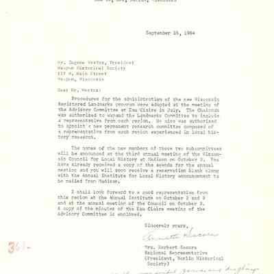 Wisconsin Council For Local History