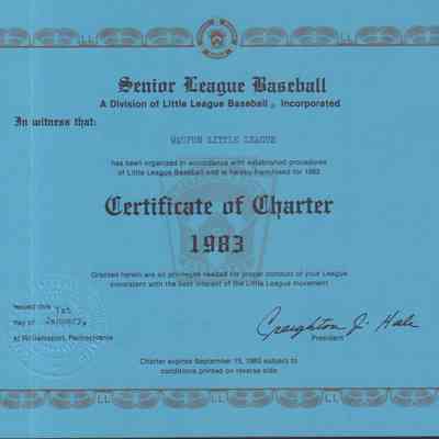 Charter, 1983 Senior League