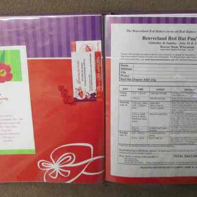 Pages 8 - 9 of scrapbook