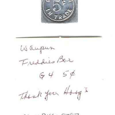 Freddie's Bar, Bar Token