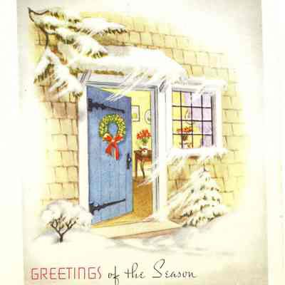 Greeting Card, WWII, Christmas, 1943