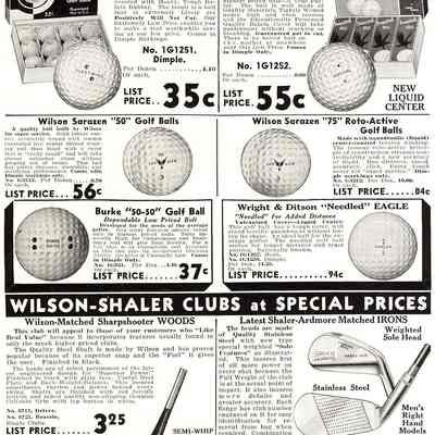 Ad for Shaler Golf Clubs.