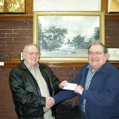 Photograph, Donation from Lions to Waupun Historical Society