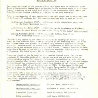 Notice of Nomination