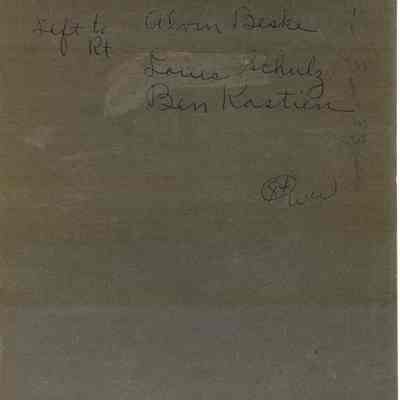 Names of people in photo on front