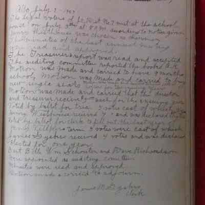 Record of Proceedings of the District Board