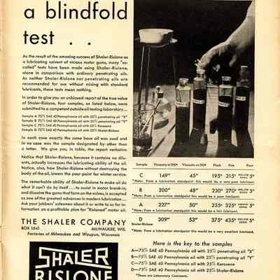 Shaler Rislone Advertising Brochure.