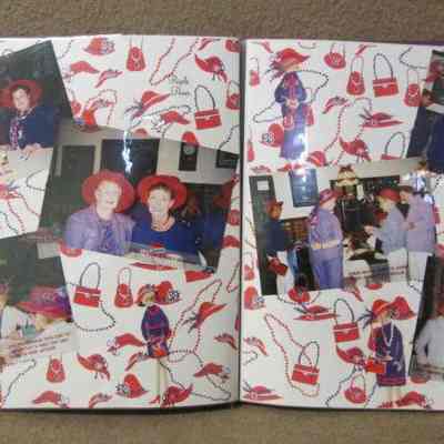 Pages 12 - 13 of scrapbook