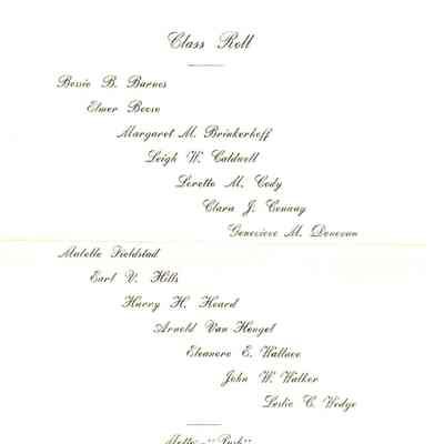 1904 Graduation Invitation.