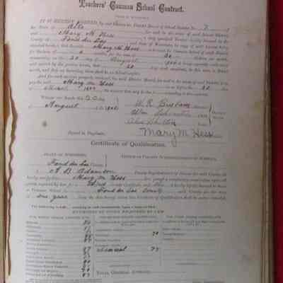 Teachers' Common School Contract