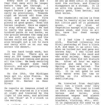 Page from Gold Rush Journal-Hillyer