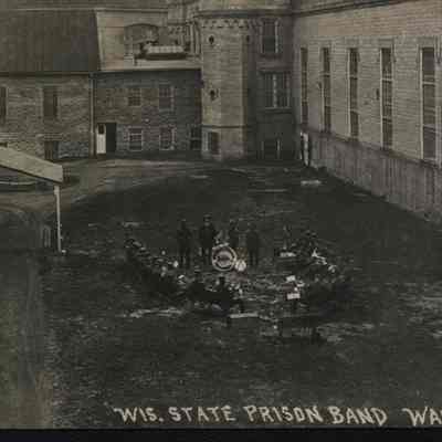 Postcard, Corrections, Wisconsin State Prison, Prison Band